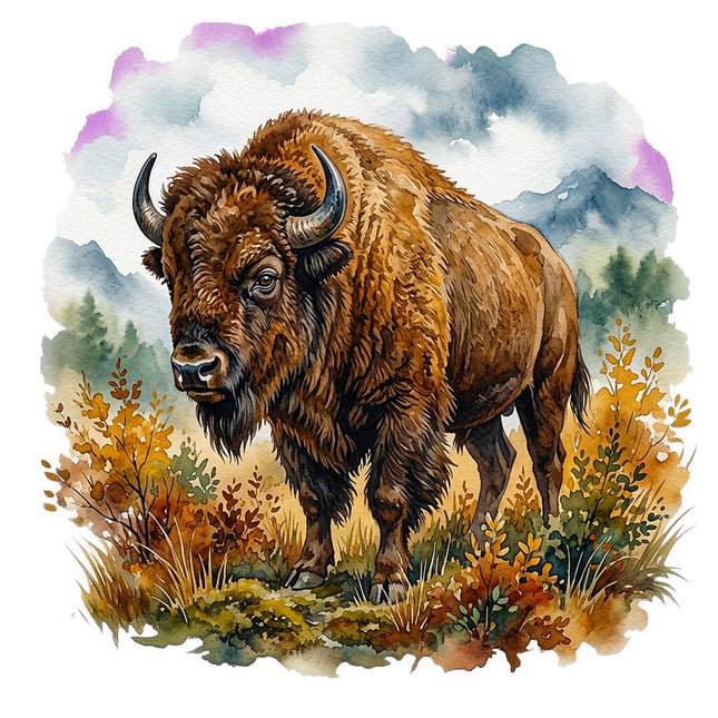 bison quilt square