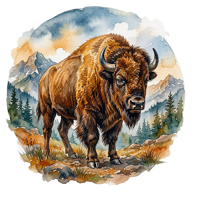 bison quilt square