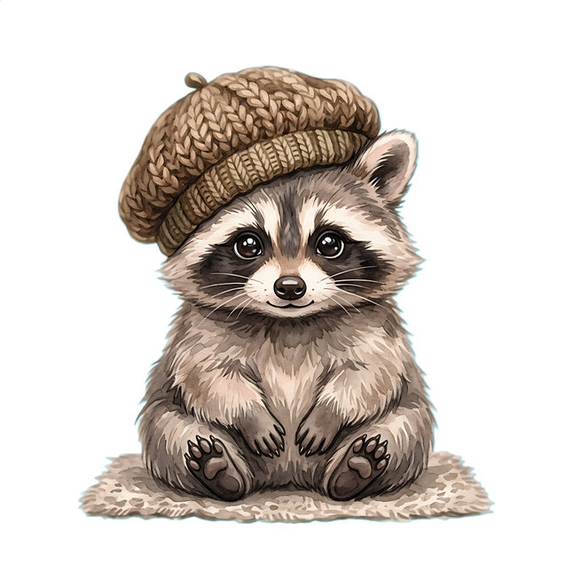 raccoon fabric panel