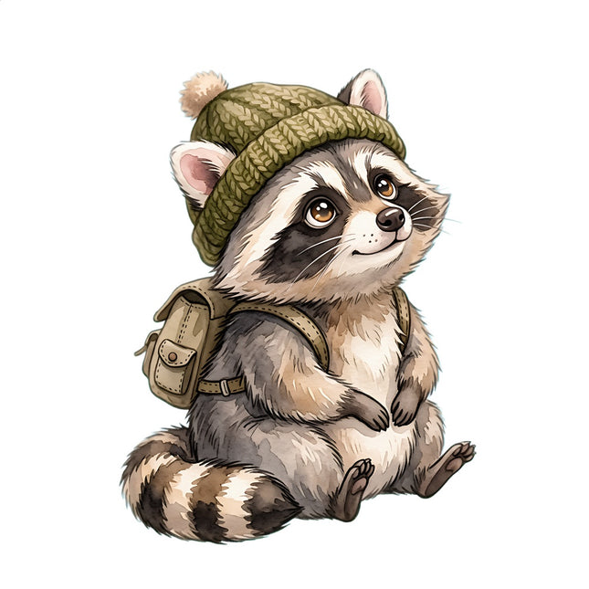 raccoon fabric panel
