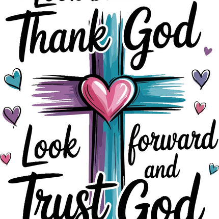 trust God fabric panel