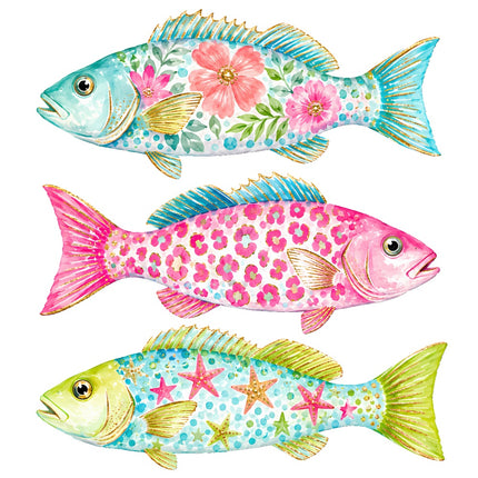 fish fabric panel