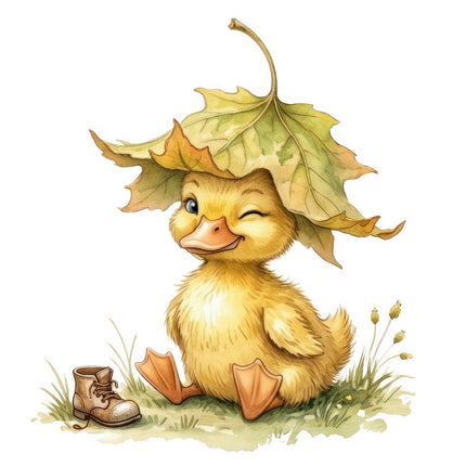 duckling fabric panel