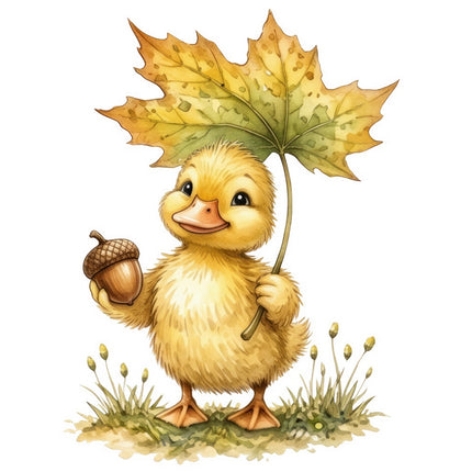 duckling fabric panel