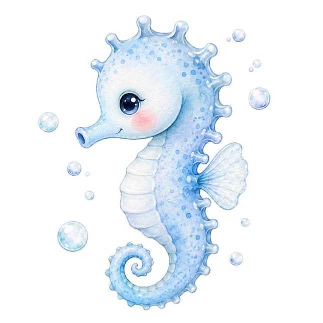 seahorse fabric panel
