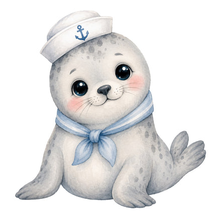 nautical seal fabric panel