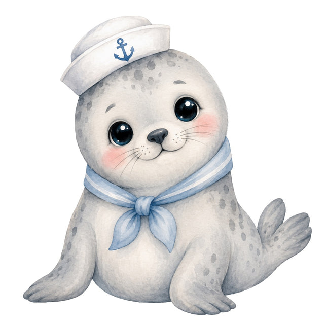 nautical seal fabric panel