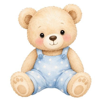 teddy bear fabric panel