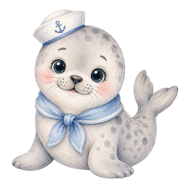 nautical seal fabric panel