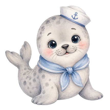 nautical seal fabric panel