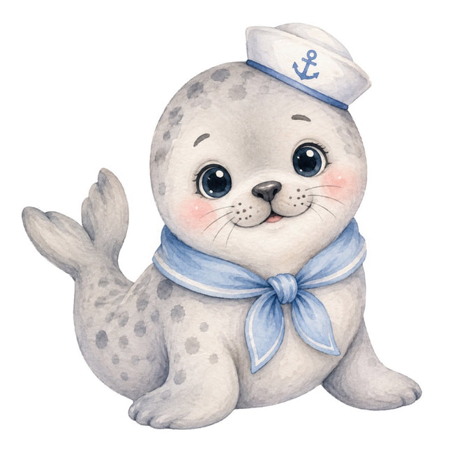 nautical seal fabric panel
