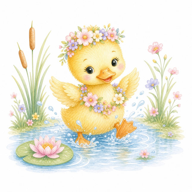duckling fabric panel