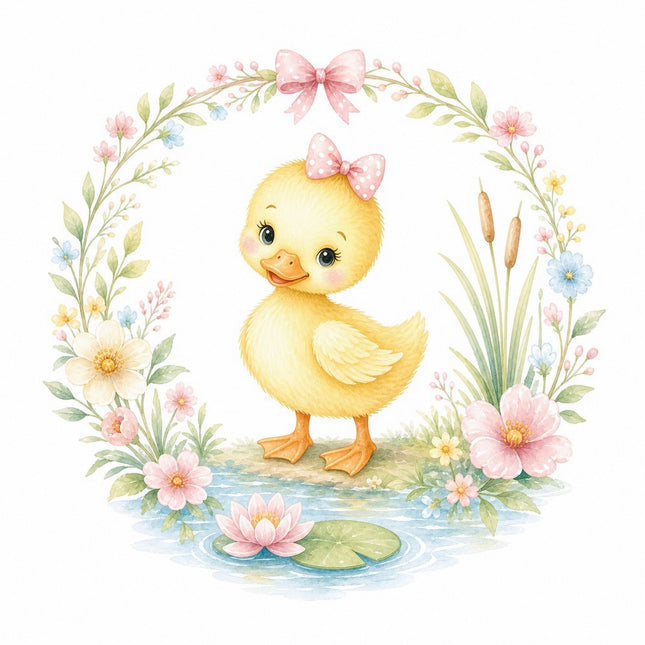 duckling fabric panel