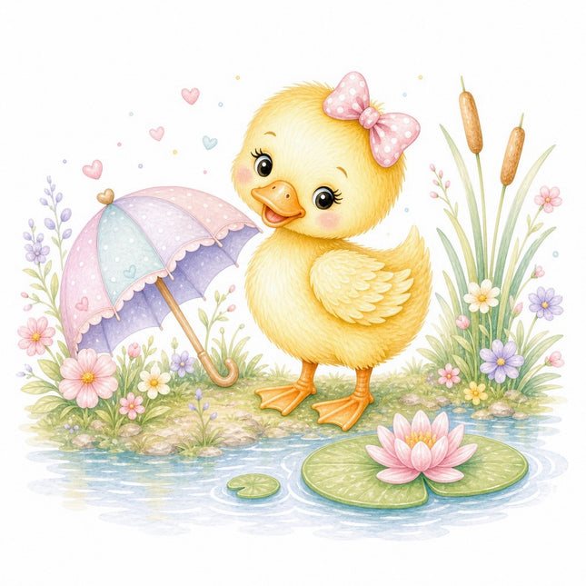 duckling fabric panel