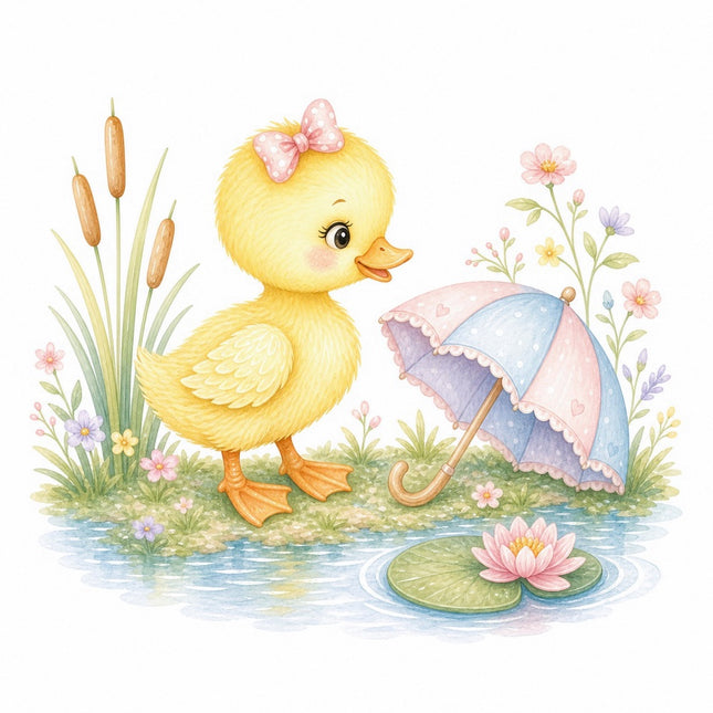 duckling fabric panel