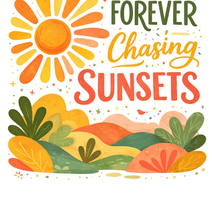 chasing sunsets fabric panel