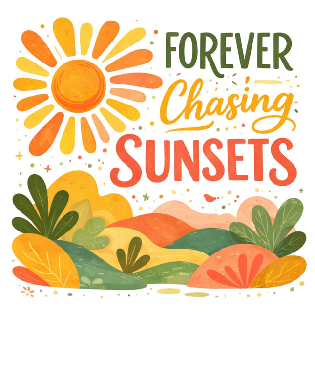 chasing sunsets fabric panel