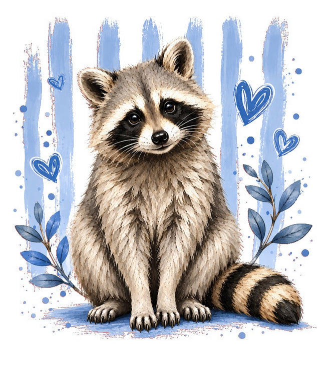 raccoon fabric panel