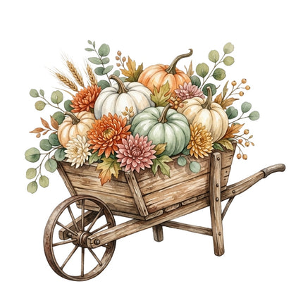 autumn fabric panel