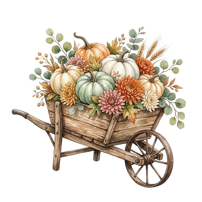 harvest floral fabric panel