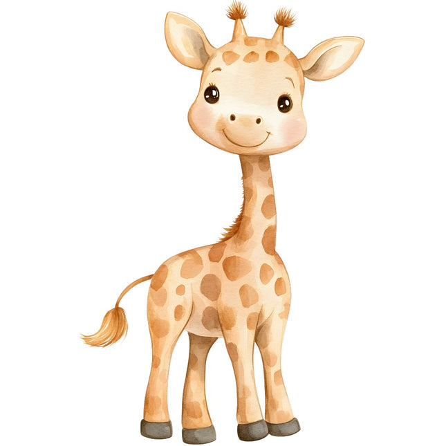 baby giraffe fabric panel