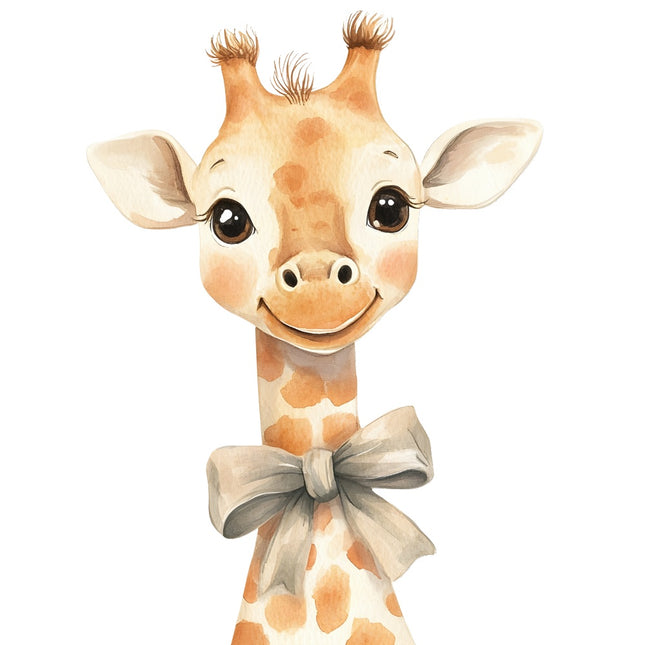 baby giraffe fabric panel