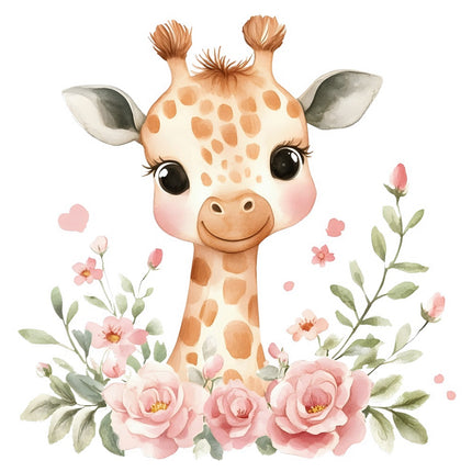giraffe fabric panel