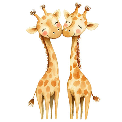 baby giraffe fabric panel