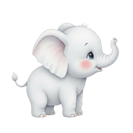 elephant fabric panel
