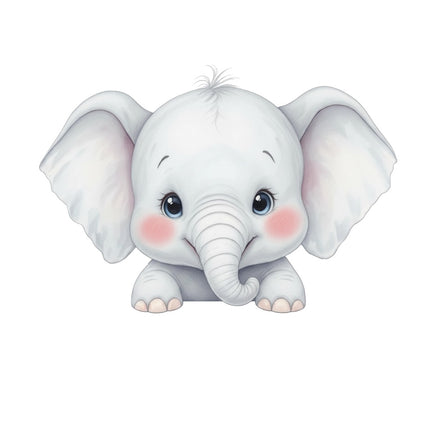 elephant fabric panel