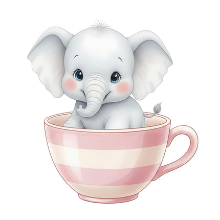 elephant fabric panel