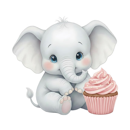 elephant fabric panel