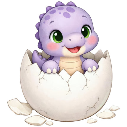 kawaii dinosaur quilt block