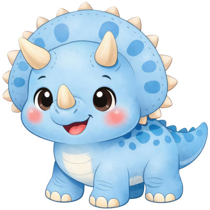 kawaii dinosaur quilt square