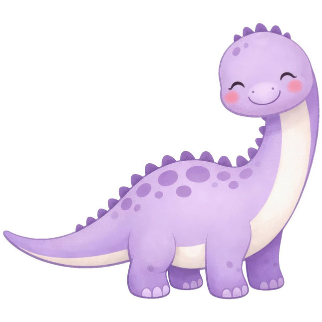 kawaii dinosaur fabric panel