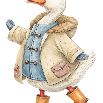goose fabric panel