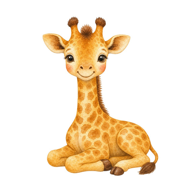 giraffe fabric square