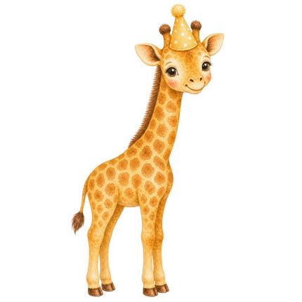 birthday giraffe quilt square