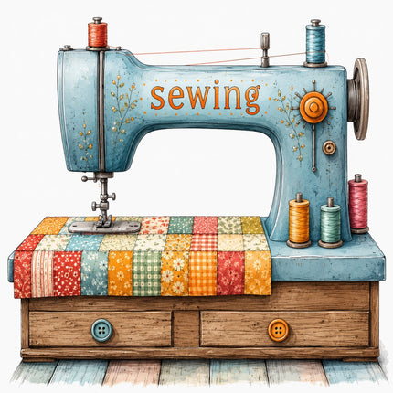 sewing machine fabric panel