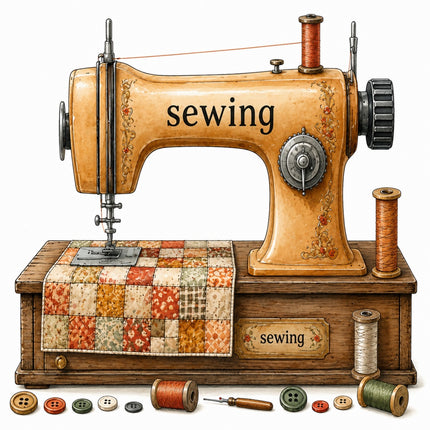 sewing machine fabric panel
