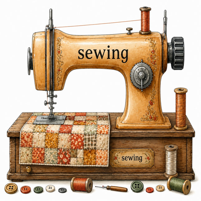 sewing machine fabric panel