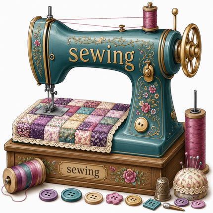 sewing machine fabric panel