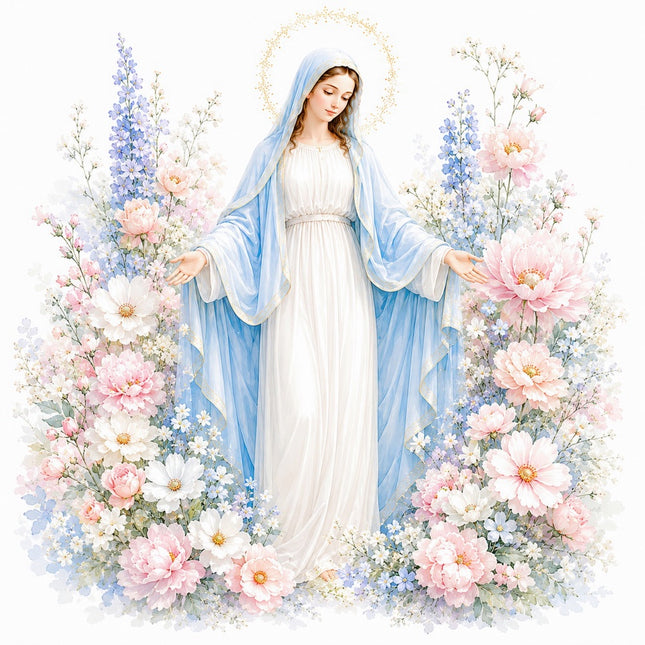 virgin mary quilt block