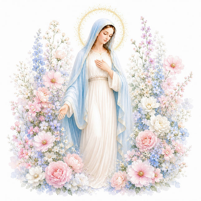 virgin mary quilt square