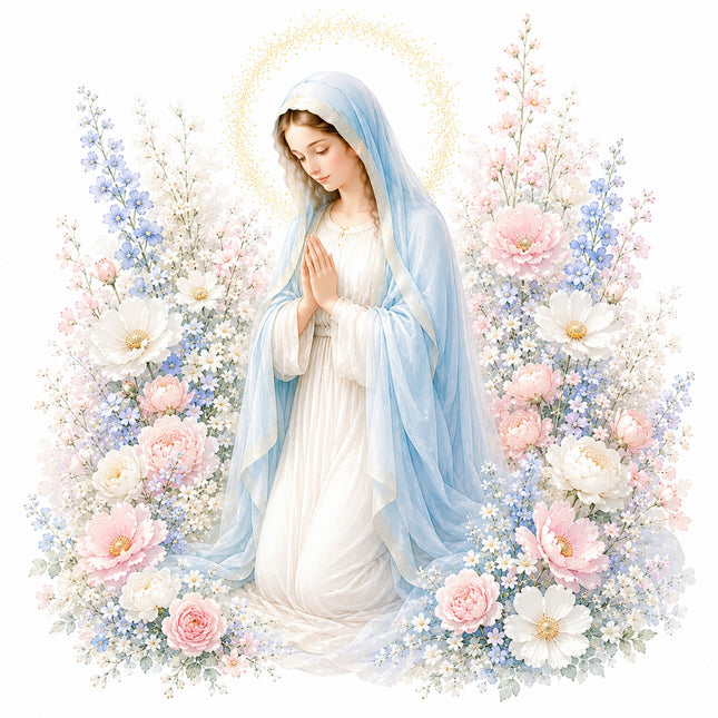 virgin Mary quilt square
