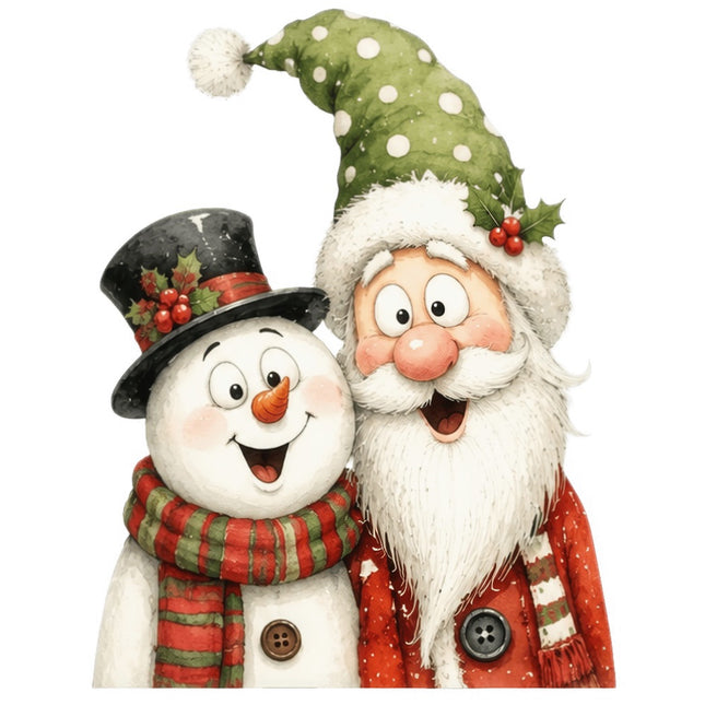 snowman fabric panel