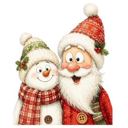 snowman fabric panel