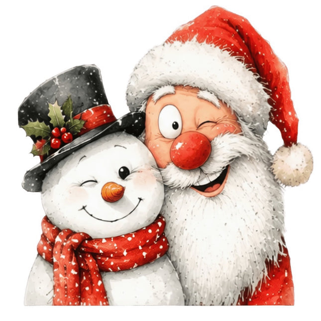 snowman fabric panel