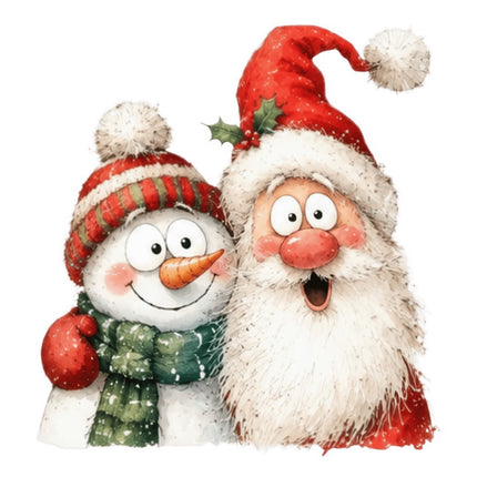 snowman fabric panel