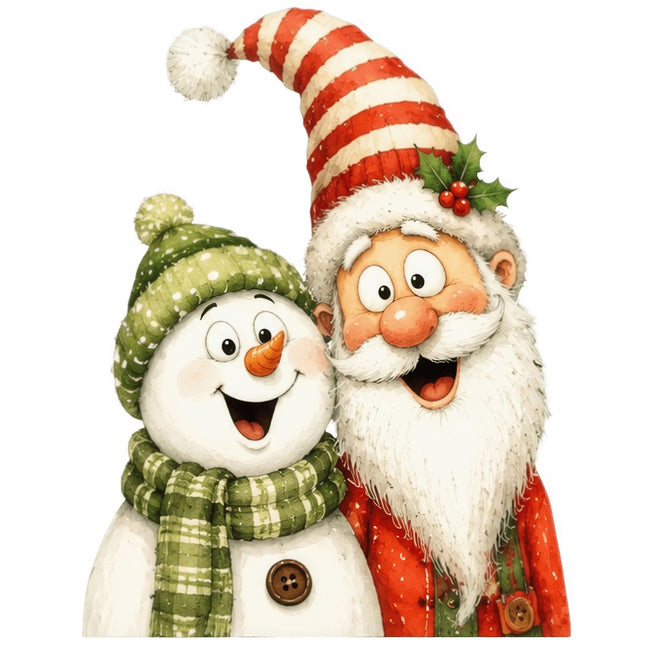 snowman fabric panel